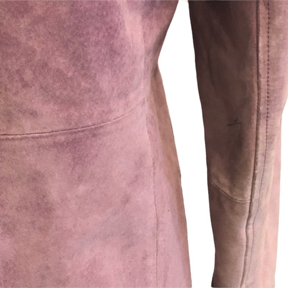 Leather Pink Zip Up Jacket - Picture 8 of 13